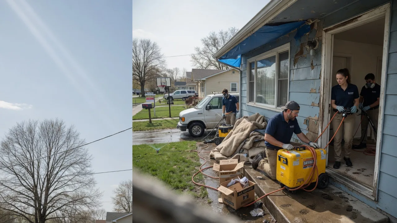 Basement Flood Cleanup in Orangeville, PA near me
